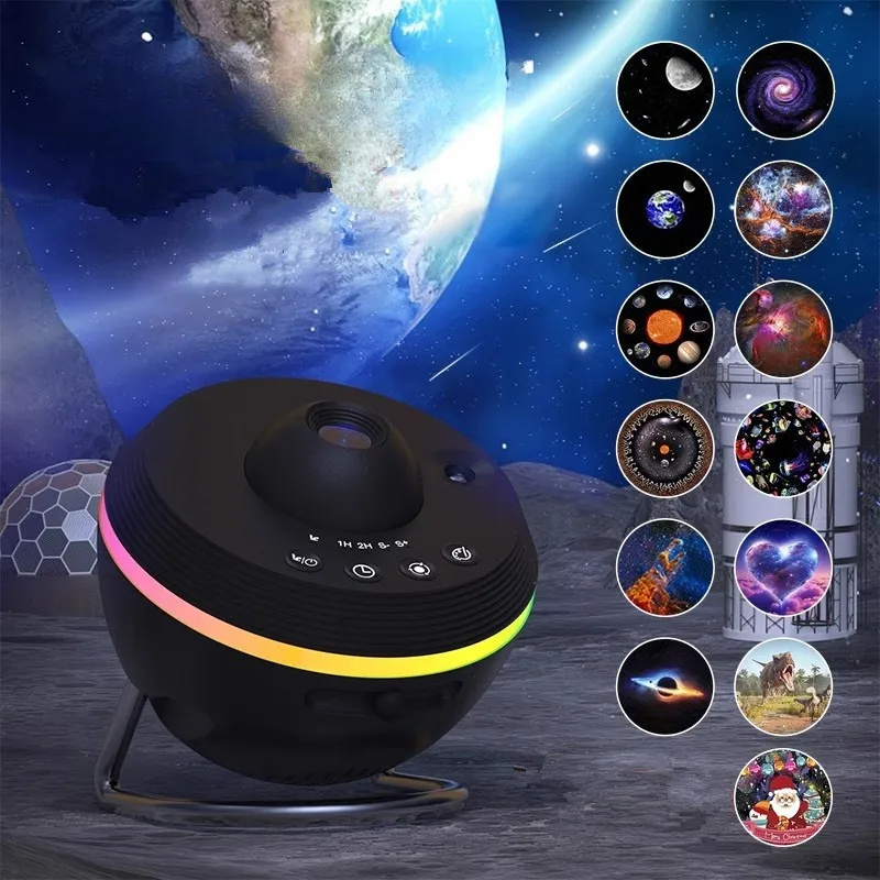 Dynamic Meteor 13 In 1 Ultra Clear Galaxy Projector Lamp Rotary Space Ball Planetarium Projector Lights For Kids Gift - Image 1