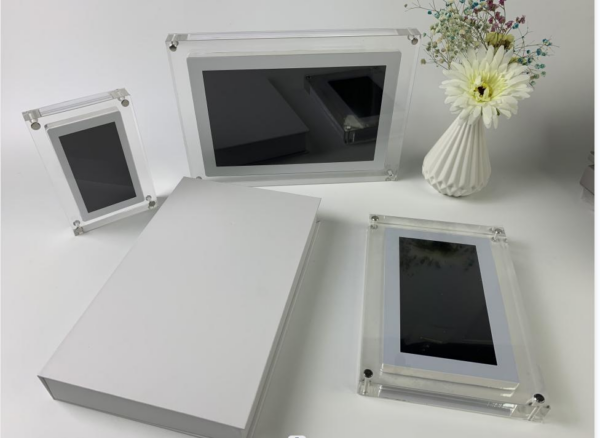 Acrylic Digital Photo Video Frame Battery New - Image 13
