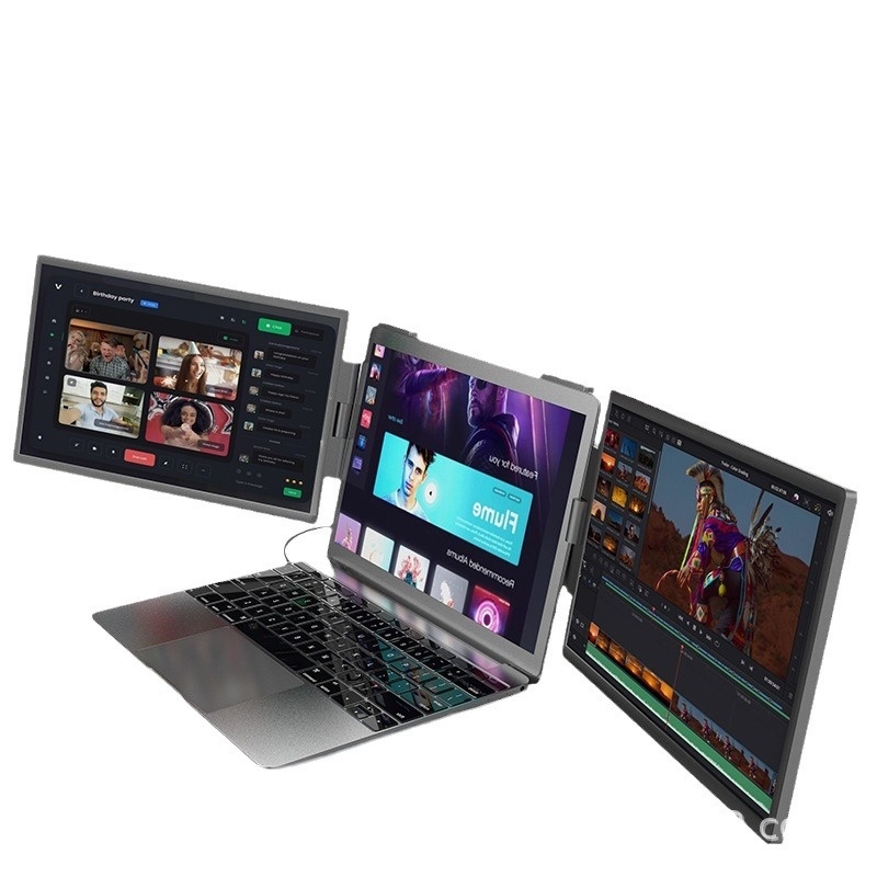 14-inch Dual-screen Portable Monitor Laptop With Wall-mounted External Expansion Screen Dual-screen Portable Screen - Image 13