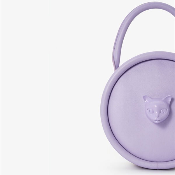 Women's Fashion Simple Cat Head Portable Shoulder Messenger Bag - Image 5