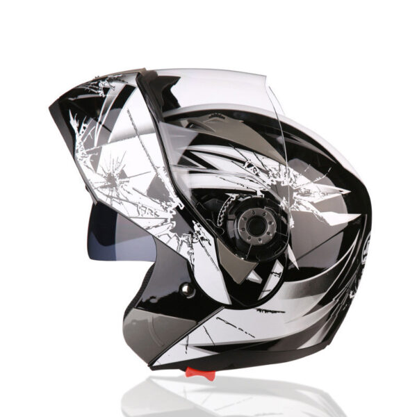 Motorcycle Helmet Half Helmet Anti-fog Sunscreen Double Lens Full Face Helmet - Image 7