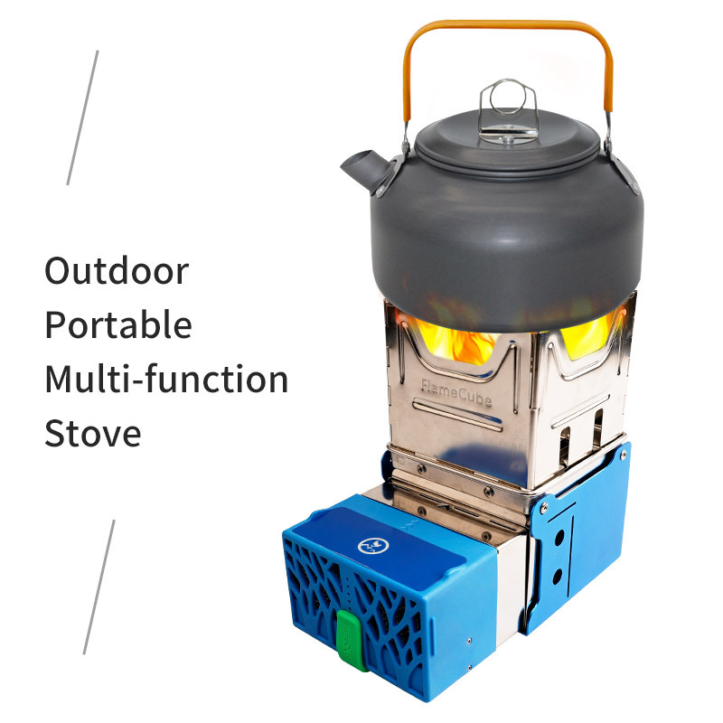 Fire Generator Electric Stove Folding Broiler Wood Stove Camping - Image 3