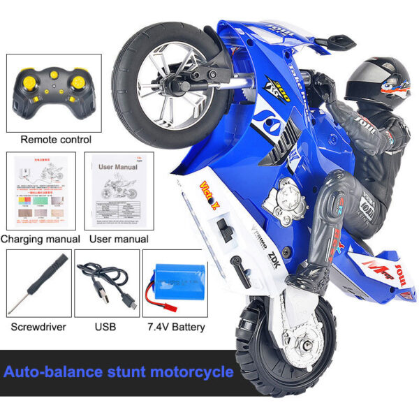 Side-tracking Off-road Unicycle Remote Control Electric Motorcycle Children Toys - Image 12