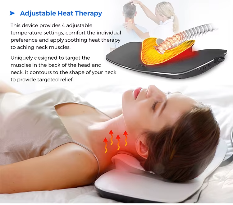Electric Heat Therapy Massage Products Cervical Massager Traction Machine Pillow For Neck And Shoulder Massage - Image 9