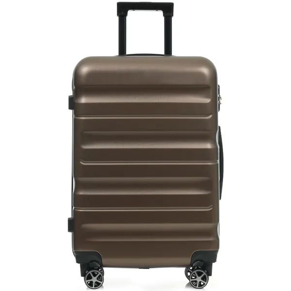 6-Piece ABS Hardshell Luggage Set - Lightweight & Durable Suitcases With Dual Spinner Wheels, Carry-On & Check-In Sizes For Travel & Business - Image 5