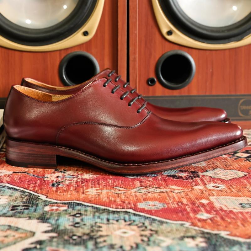 Goodyear Handmade Shoes Super Pointed Toe Wine Red Personality - Image 5