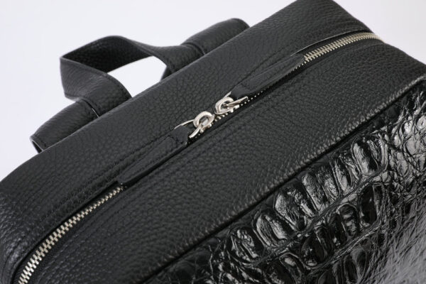 Crocodile Bone Leather Fabric Leisure Men's Real-leather Bag - Image 11