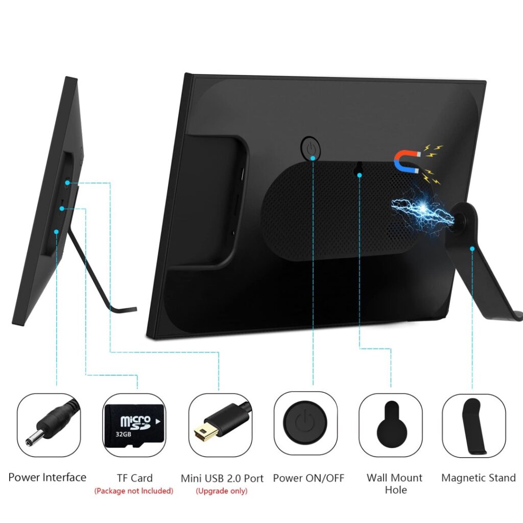 Touch Screen Smart Wifi Digital Photo Frame Rotatable Direction Wifi Digital Photo Frame Intelligent Digital Photo Frame