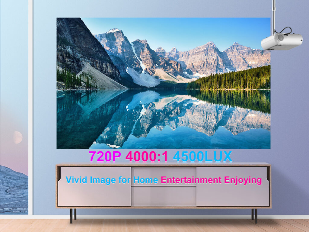 720p Portable Smart Projector P62 Supports Home Office HD Projector