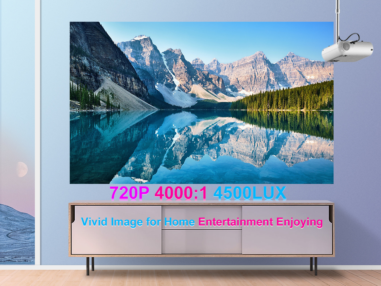 720p Portable Smart Projector P62 Supports Home Office HD Projector - Image 13