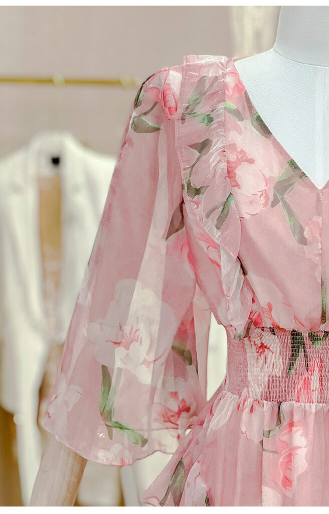 Women's Sweet And Elegant Printed Chiffon Dress