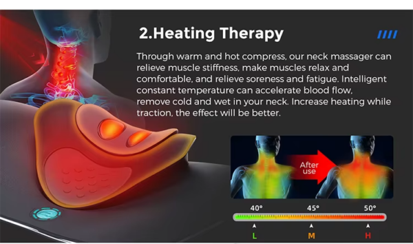 Electric Heat Therapy Massage Products Cervical Massager Traction Machine Pillow For Neck And Shoulder Massage - Image 10