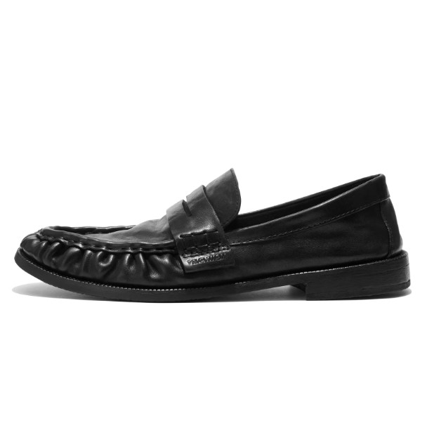Mapi Neri Soft Crinkled Washed Leather Loafers
