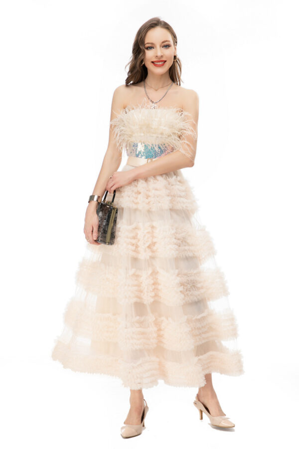 Women's French Fashion Bustier Waist-skimming Dress - Image 5