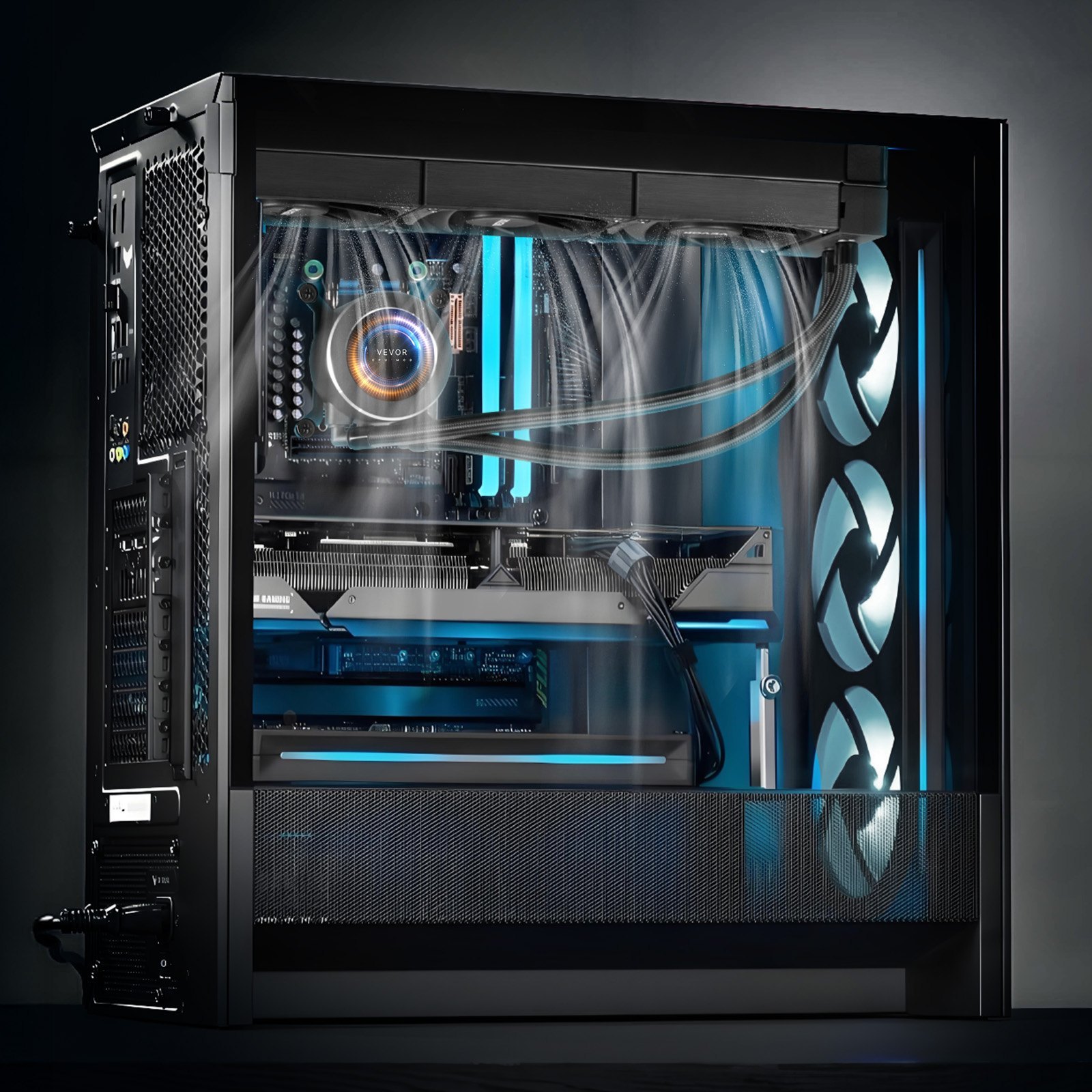 CPU Liquid Cooler AIO CPU Water Cooler With 3 PWN Fans(120 Mm) Intel AMD - Image 6