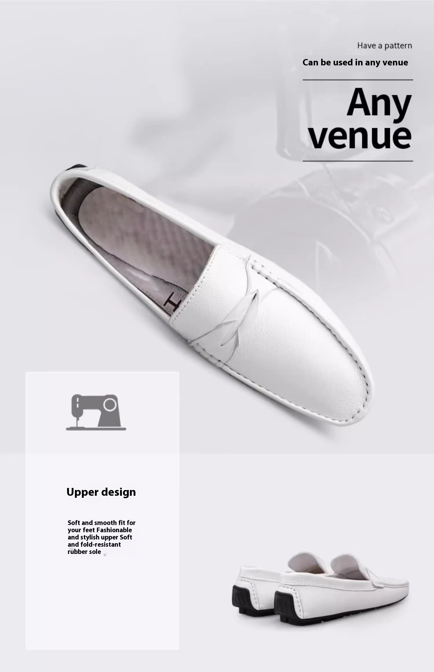 Genuine Leather Slip-on Lofter Peas Casual Shoes Men - Image 11