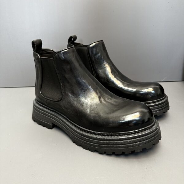 Men's Genuine Leather Retro Horse Leather High-top Martin Boots - Image 8