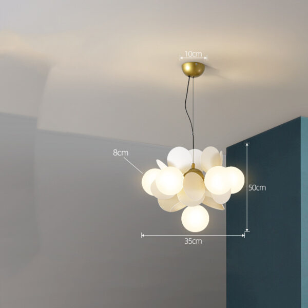 Nordic Chandelier Modern Minimalist Living Room Bedroom Lighting - Image 45