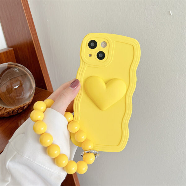 Wavy Edge Suitable For Mobile Phone Case Silicone Three-dimensional Love Ball Chain - Image 39