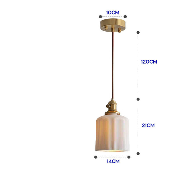 Nordic Japanese Simple Creative Light-transmitting Porcelain Chandelier - Image 13