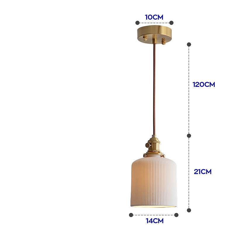 Nordic Japanese Simple Creative Light-transmitting Porcelain Chandelier - Image 13