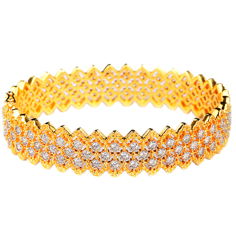 Craft Vintage Bracelet S925 Silver Gold-plated Zirconium Diamonds - Image 3