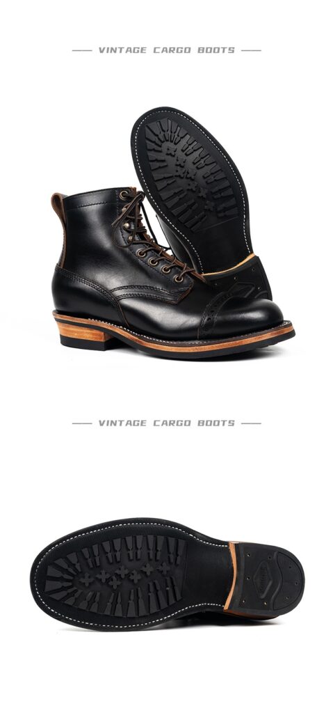 Tooling First Layer Cowhide Fall Winter Men Genuine Leather Boots