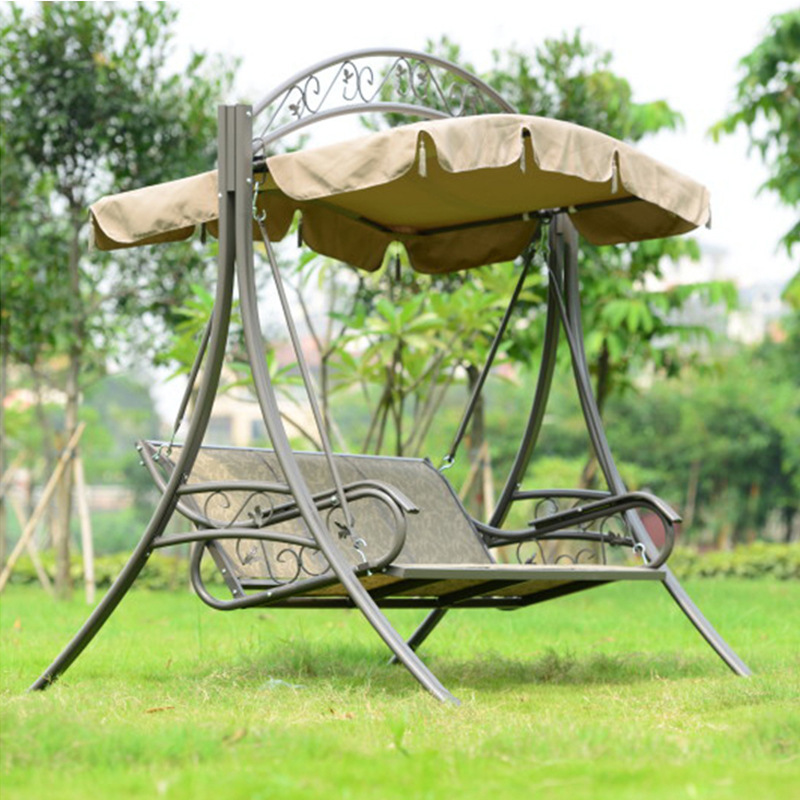 Outdoor Leisure Furniture Rocking Chair Iron Swing - Image 3