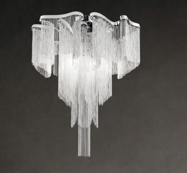 Nordic Light Luxury Tassel Aluminum Chain Living Room Ceiling - Image 13