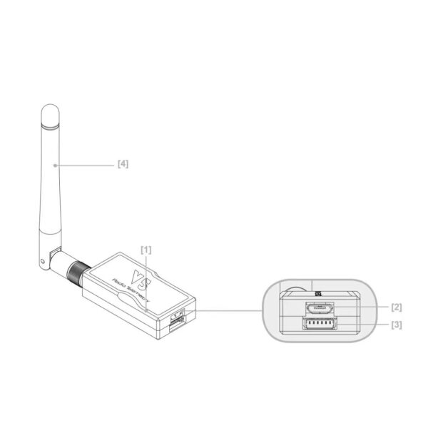 Radio Telemetry V5 Data Transmission Module 433915MHZ 500MW Radio UAV - Image 5
