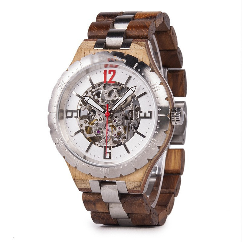 Wooden Automatic Mechanical Watches Men Luxury - Image 9