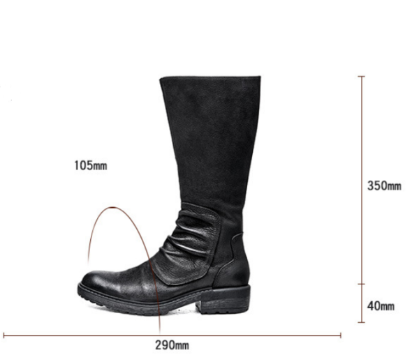Men's Platform High Top Zip Boots - Image 6