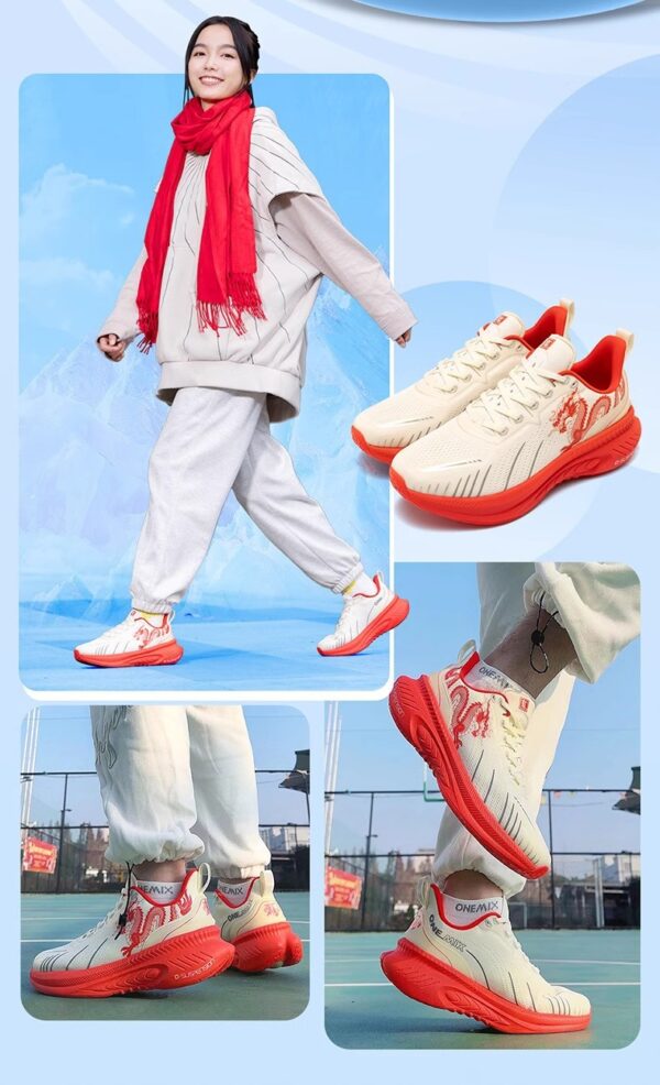 Dragon Limited Soft Bottom High Elastic Shock Absorber Sneaker Lightweight Breathable - Image 13