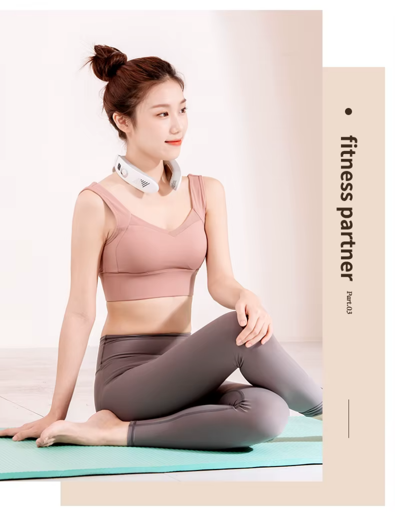 Wholesale Customized Wireless Personal Portable Neck Wearable Massagers Cold And Warm Hanging Neck Massager