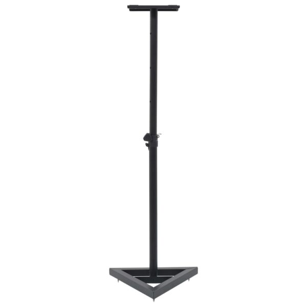Studio Monitor Speaker Stands, 2-Pack, Black Steel - Image 5