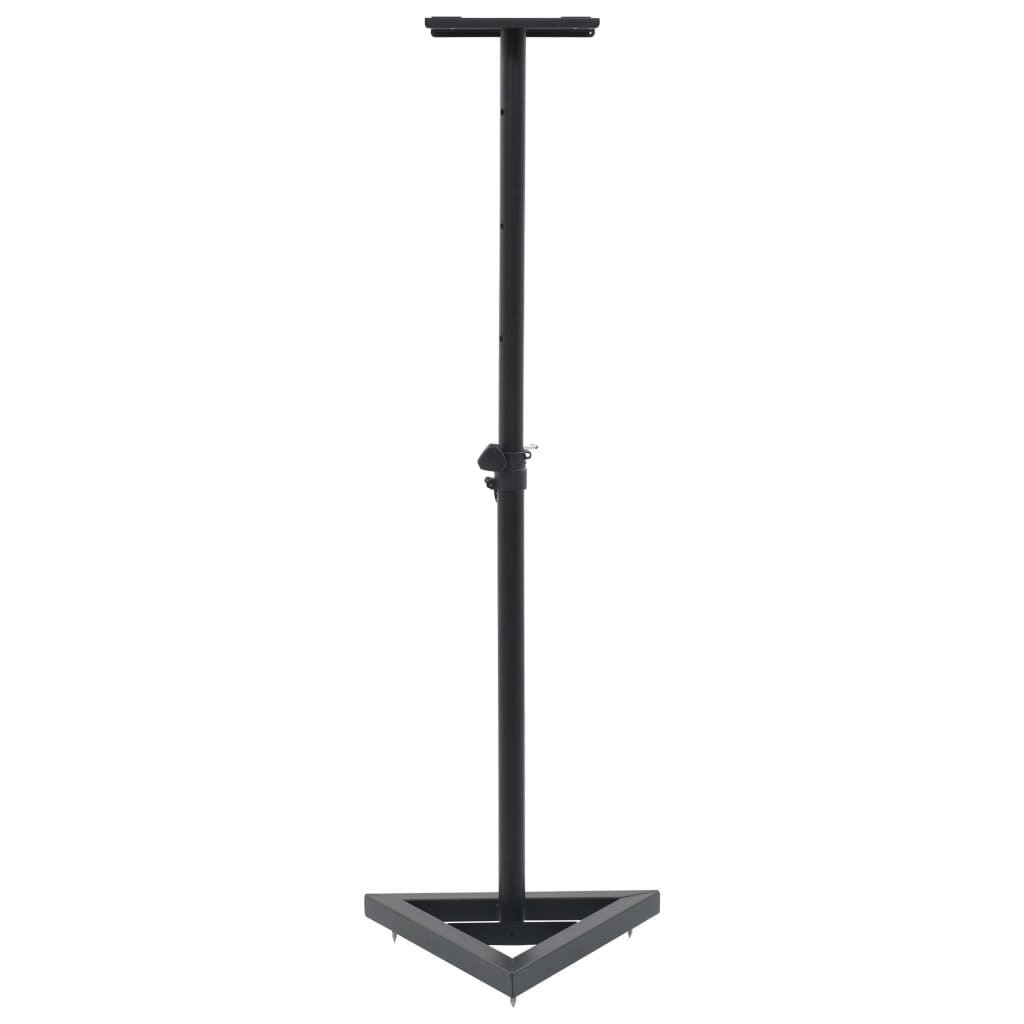 Studio Monitor Speaker Stands, 2-Pack, Black Steel - Image 5