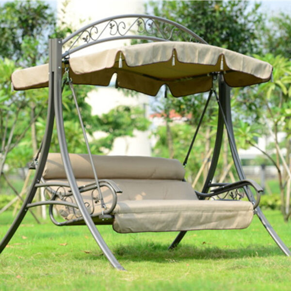 Outdoor Leisure Furniture Rocking Chair Iron Swing - Image 8
