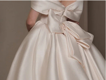 Women's Fashion Satin Fishtail Main Wedding Dress - Image 9
