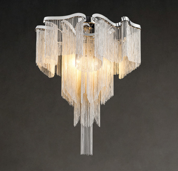 Nordic Light Luxury Tassel Aluminum Chain Living Room Ceiling - Image 17