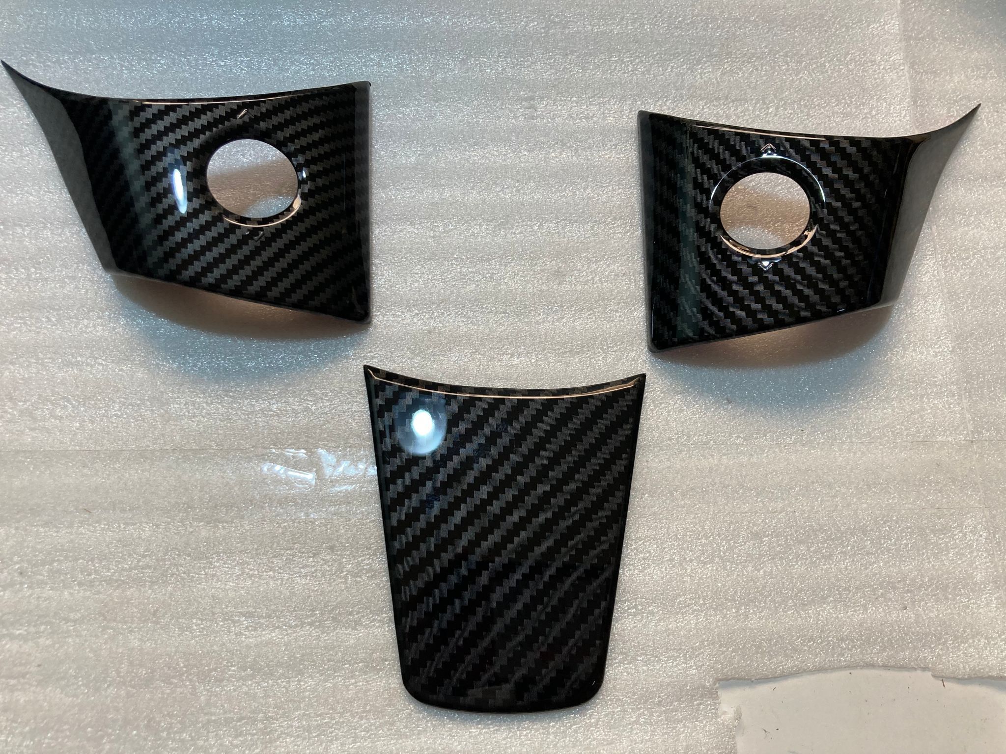 3 Pcs Set Car Steering Wheel Decoration For Tesla Model 3 With Logo - Image 3