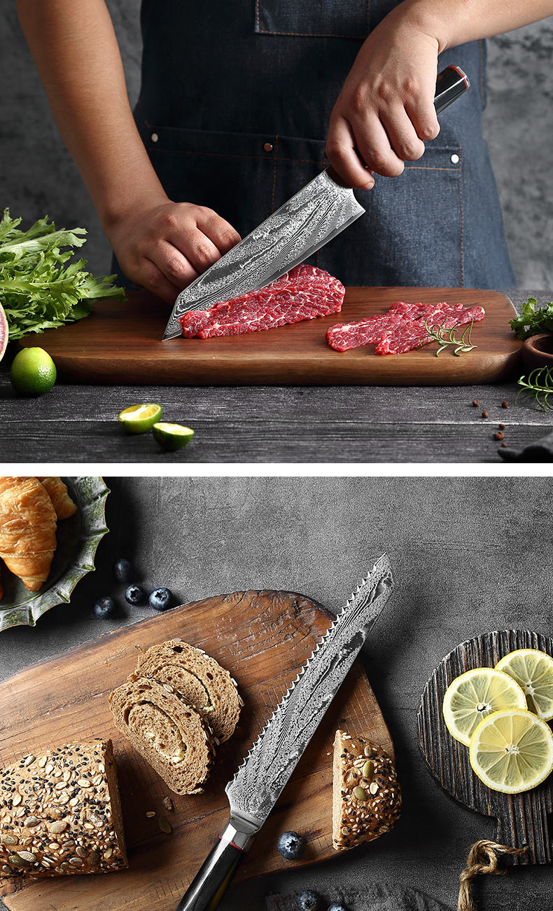 Damascus Steel Knife Chef