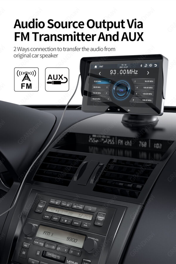 7 Car Wireless CarPlay Display Cigarette Lighter Interface Suction Cup Universal - Image 15
