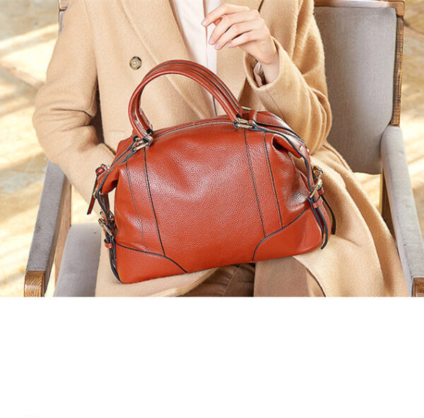 European And American Leather Top Layer Cowhide Bag For Ladies - Image 4