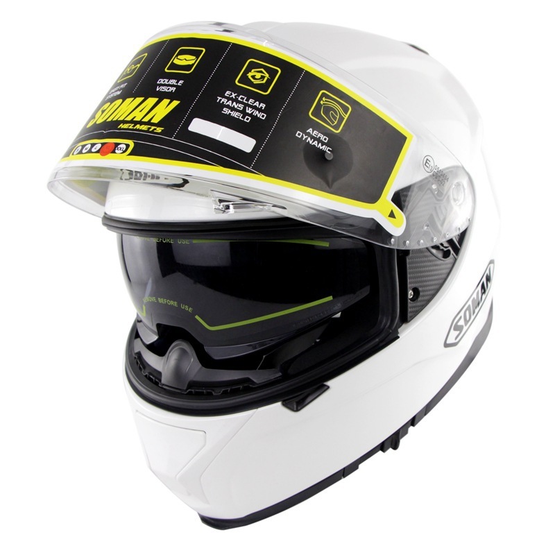 Motorcycle Electric Bicycle Riding Helmet With Anti-fog Double Lens - Image 2