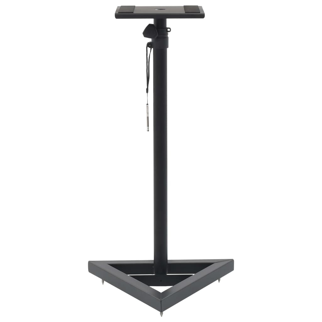 Studio Monitor Speaker Stands, 2-Pack, Black Steel - Image 6