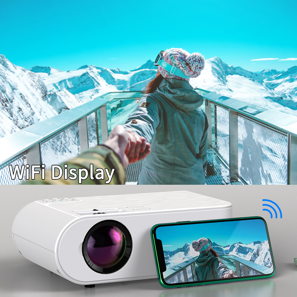 720p Portable Smart Projector P62 Supports Home Office HD Projector - Image 1