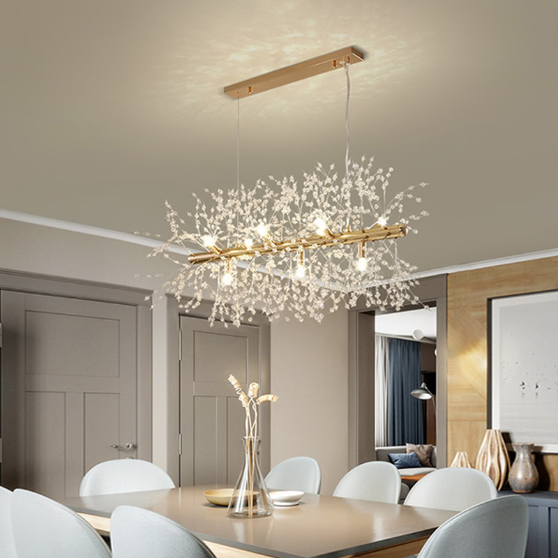 Dandelion Crystal Chandelier Restaurant Bedroom Clothing Shop Lighting - Image 8