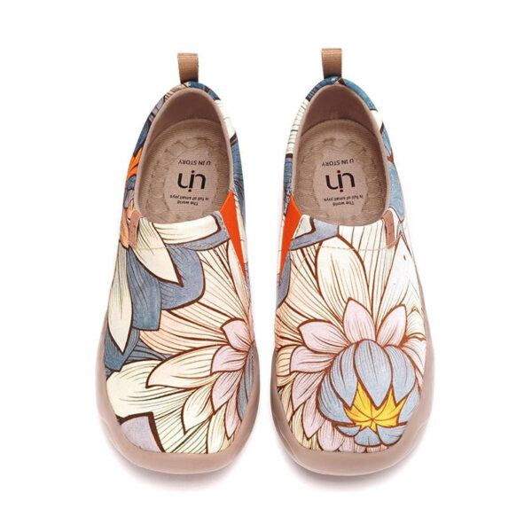 Women's Casual Shoes Painted Walking Slip On Lightweight Loafers Comfortable Canvas Fashion Sneakers - Image 68
