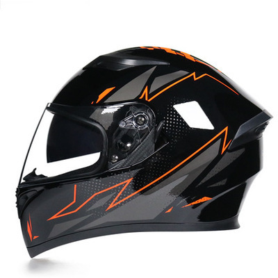 Motorcycle Helmet Anti-fog Dual Lens Full Face Helmet Cool Street Car Bluetooth Protective Helmet - Image 62