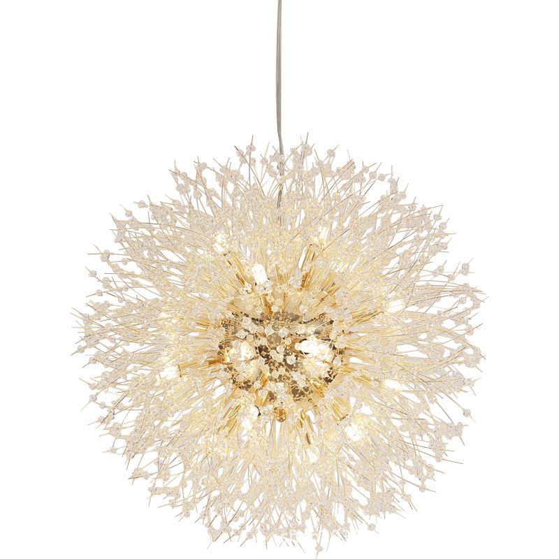 Dandelion Crystal Chandelier Restaurant Bedroom Clothing Shop Lighting - Image 1